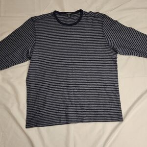Field & Stream Navy Striped Long Sleeve Shirt